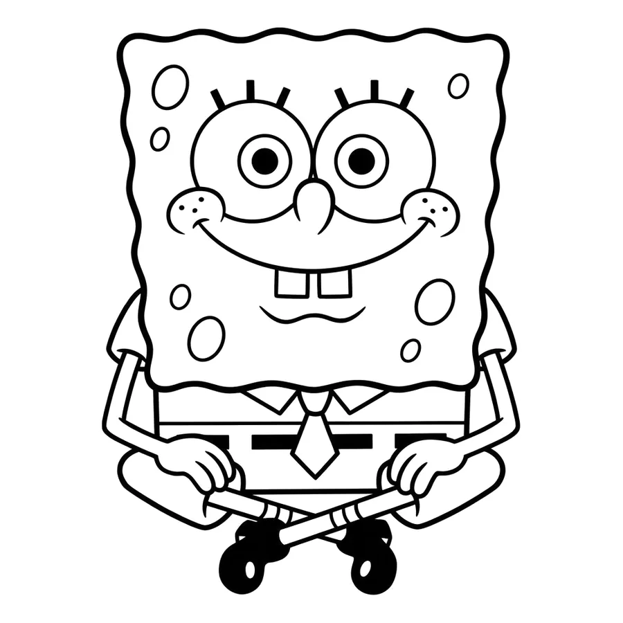 SpongeBob SquarePants coloring page 9